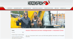 Desktop Screenshot of herzensfroh.de